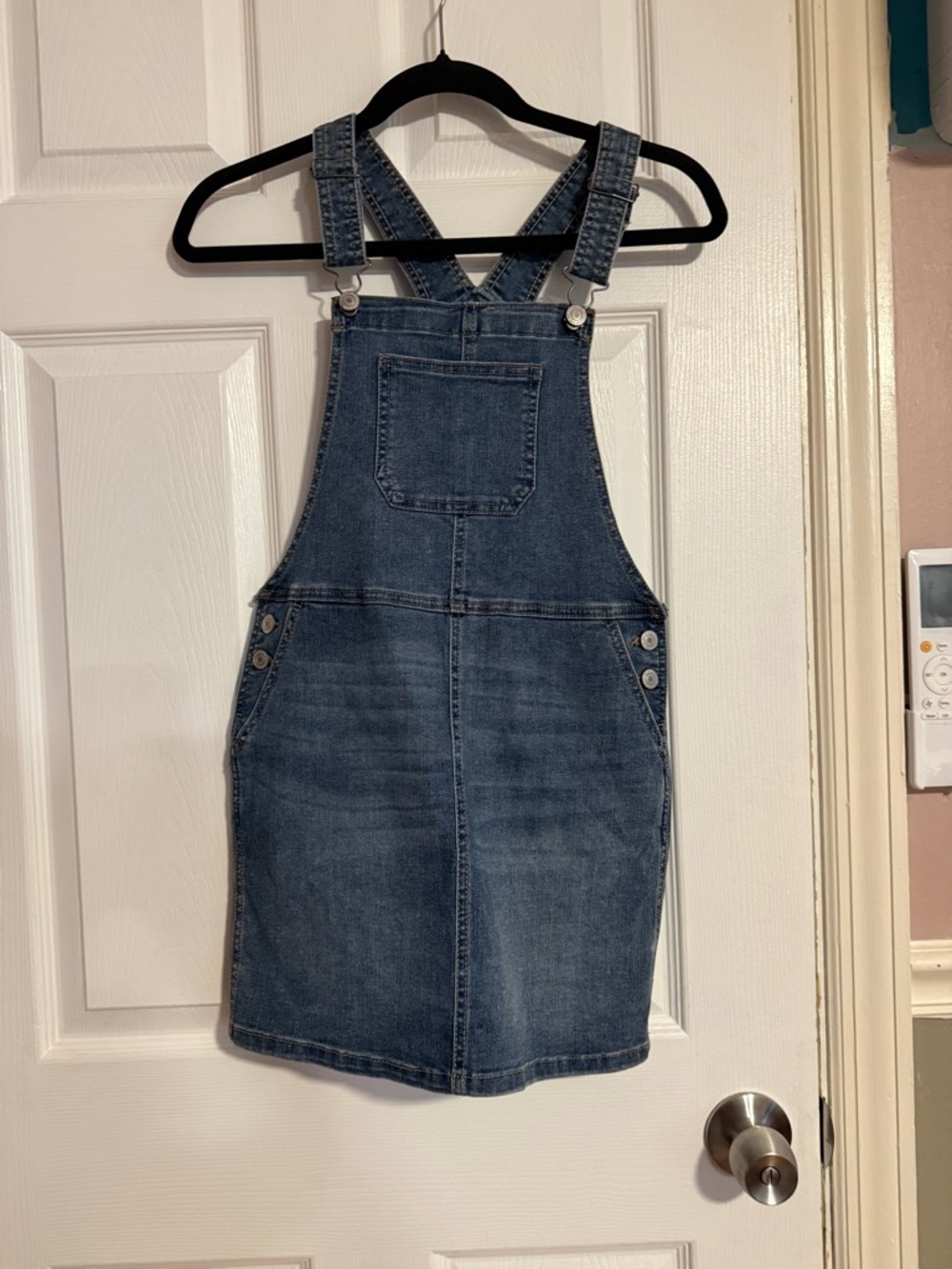 SO Blue Denim Pinafore Dress Girls Casual